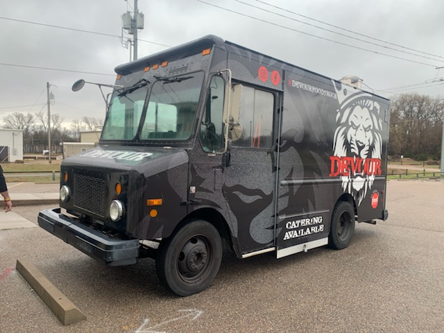 Devour food truck graphics detail